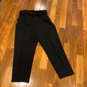 Zara Belted high waist trousers